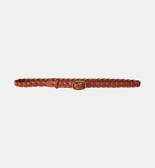 Ceinture fine en cuir tressé Polo Ralph Lauren