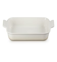 Plat rectangulaire céramique émaillée meringue 26 cm Le Creuset