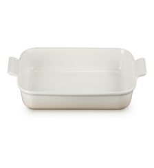 Plat rectangulaire céramique meringue 32 cm Le Creuset