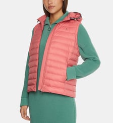 Doudoune courte droite matelassée capuche sans manches Tommy Hilfiger