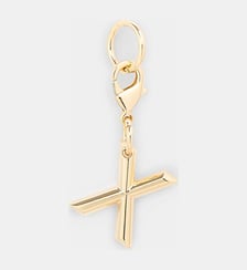 Porte-clés Charm's lettre X Lancel