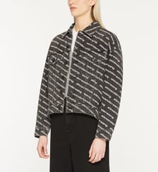 Veste courte droit signatures coton denim Alexander Wang