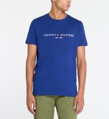 T-shirt droit signature coton organique Tommy Hilfiger