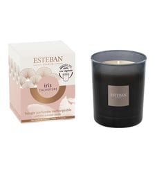 Bougie parfumée initiale rechargeable - Iris Cachemire Esteban Paris Parfums