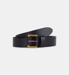 Ceinture unie cuir Polo Ralph Lauren