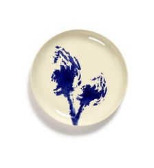 Assiette Feast par Ottolenghi Artichaut grès blanc/bleu Ø19 cm Serax
