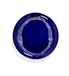 Assiette plate Feast par Ottolenghi lapis lazuli grès bleu/blanc Ø26 cm Serax