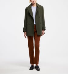 Manteau caban Pakita court laine mélangée Jodhpur