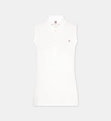 Polo sans manches slim coton piqué Tommy Hilfiger
