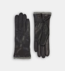 Gants Clubby cuir doublure cachemire Galeries Lafayette