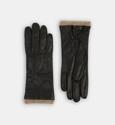 Gants Clubby cuir doublure cachemire Galeries Lafayette