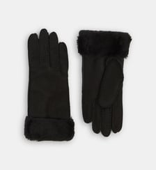 Gants Caribou daim doublure laine Galeries Lafayette