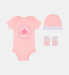Coffret 3 pièces body bonnet et chaussettes signature coton jersey Converse