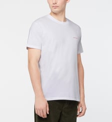 T-shirt ajusté uni message brodé coton bio Maison Labiche