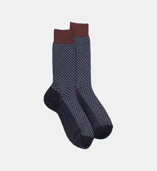 Chaussettes motif entrelacement Doré Doré