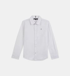 Chemise ajustée unie coton organique Tommy Hilfiger