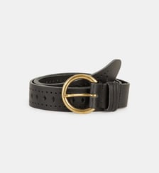 Ceinture Hiros perforée cuir tanné Galeries Lafayette