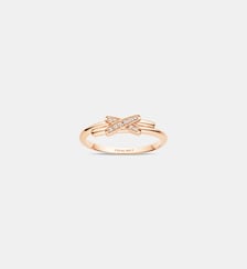 Bague en or rose et diamants Chaumet