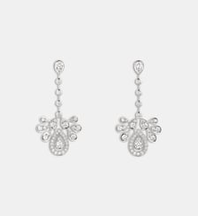 Boucles d'oreille en or blanc et diamants Chaumet
