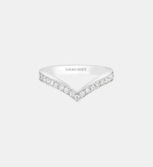 Bague or blanc et diamants Chaumet