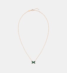 Pendentif en or rose malachite et diamant Chaumet