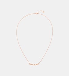 Pendentif en or rose et semi pavé de diamants Chaumet
