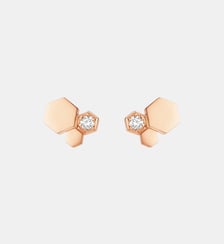 Boucles d'oreilles en or rose et diamants Chaumet