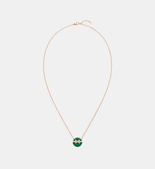 Pendentif en or rose malachite et diamants Chaumet