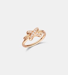Bague en or rose et diamants Chaumet