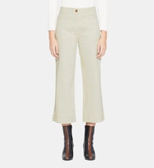 Jean Seakey large crop droit stretch taille haute Sessùn