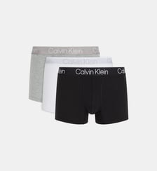 Lot de 3 boxers unis Calvin Klein
