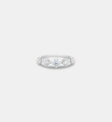 Bague un rang en or blanc et diamants De Beers London