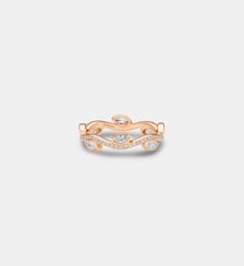 Alliance en or rose et diamants De Beers London