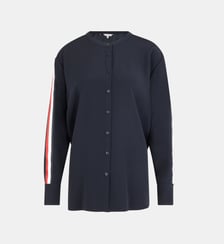 Chemise crêpe bandes tricolores Tommy Hilfiger