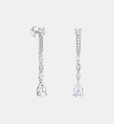 Boucles d'oreilles courtes en or blanc De Beers London
