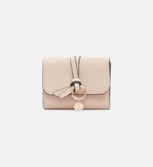 Petit portefeuille dos à dos Alphabet cuir Chloé
