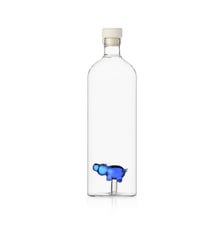 Carafe bouteille Hippopotame en verre avec bouchon 1,15 l Ichendorf Milano