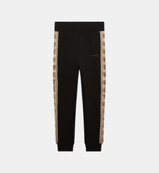 Jogging ajusté molletonné bandes contrastantes monogrammées Guess