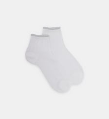 Socquettes en coton mélangé ajouré Doré Doré