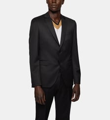 Veste droite modèle H-Reymond-B1 en laine vierge BOSS