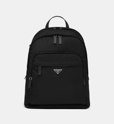 Sac à dos en Re-nylon et cuir Saffiano Prada