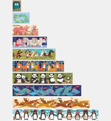 Puzzles 10 Pingouins Londji