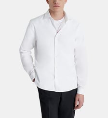 Chemise mixte Je t'aime blanche brodée rouge Figaret