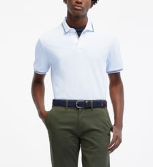 Polo droit Dolobas coton biologique Galeries Lafayette