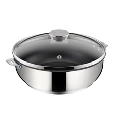 Sauteuse sans manche avec couvercle SALVASPAZIO+ en inox Ø28 cm Lagostina