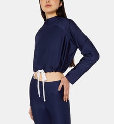 Hoodie Joy crop texturé Luz Collections