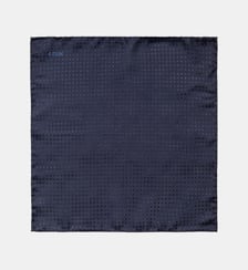 Pochette de costume en soie à chevrons Eton