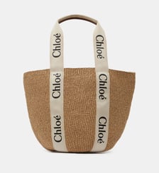 Sac cabas Woody en fibre roulée Chloé