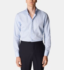 Chemise slim en popeline de coton Eton