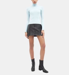 Pull ajusté maille côtelée Courrèges